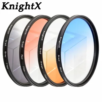 KnightX Grad FILTER 49 52 55 58 62 67 72 77 мм Универсальный объектив Цифровой Фильтр Протектор Объектива для Цифровой Зеркальной Камеры canon nikon Sony DSLR