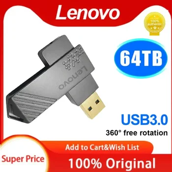 Lenovo USB Высокоскоростной Флеш-Накопитель 3.0 64 ТБ 16 ТБ 4 ТБ 2 ТБ Usb Memory Flash Drive 520 мб/с. Флешка 128 ГБ Memory Stick Для Steam Deck