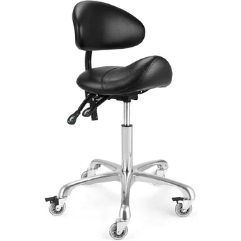 McDooFly Эргономичный табурет-седло с колесиками, вращающийся стул, Профессиональное седло, Сверхмощный Регулируемый поворотный гидравлический табурет