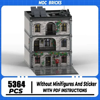 Moc Building Bricks Home Sweet Home Model Technology Block City Street View Blocks Игрушка для сборки своими руками Рождественский подарок