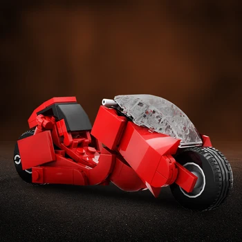 MOC Аниме Скоростная модель мотоцикла Набор строительных блоков Фильмы AKIRAED City Фигурки героев Образовательные кирпичные игрушки Подарок для детей