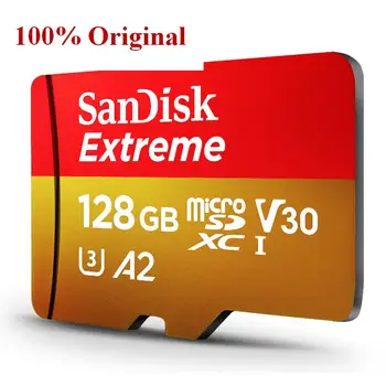SanDisk 1 ТБ Доставка Extreme Micro SD Карта U3 A2 Карта Памяти 32 ГБ 64 ГБ 128 ГБ 256 ГБ TF Карта для Камеры Дрона cartao de memoria