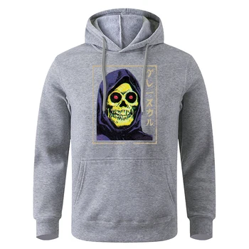Skeletor - Мужская Толстовка Masters Of The Universe, Классическая Рубашка С капюшоном в стиле Ретро, Свободная Повседневная Толстовка Оверсайз, Уличная Модная Спортивная Одежда