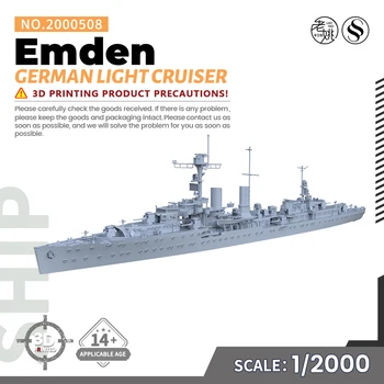 SSMODEL SS2000508 1/2000 Комплект военной модели немецкого легкого крейсера Emden