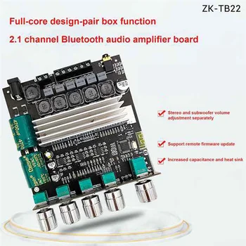 -TB22 TPA3116D2 Плата Усилителя сабвуфера Bluetooth 2.1 Стереоусилитель Hi-Fi 2X50 Вт + 100 Вт Amplificador для динамика