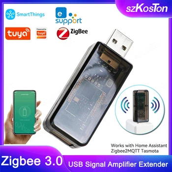 Tuya ZigBee 3.0 USB Усилитель сигнала Удлинитель Повторитель сигнала Работает с приложением Home Assistant ZigBee2MQTT Tasmota eWeLink APP