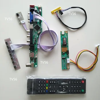 TV TV56 AV VGA Аудио USB ЖК-светодиодная плата контроллера kit Card DIY Для LP154WX4 (Tl) (D2)/TLD4 1280X800 15,4