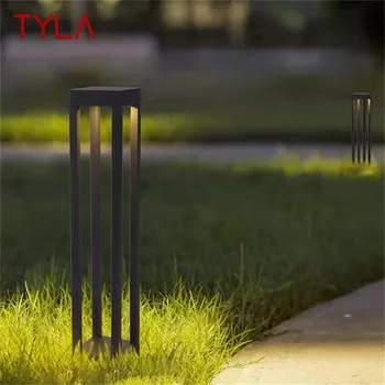 TYLA Nordic Modern Outdoor Lawn Lamp Black Light LED Водонепроницаемый Дом для Сада на Дорожке Виллы