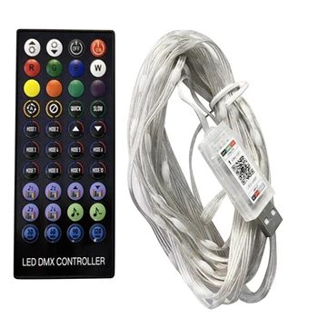 USB-5V-10M 40 ключевых приложений Phantom Point Control Декоративная световая гирлянда для атмосферы вечеринки на открытом воздухе