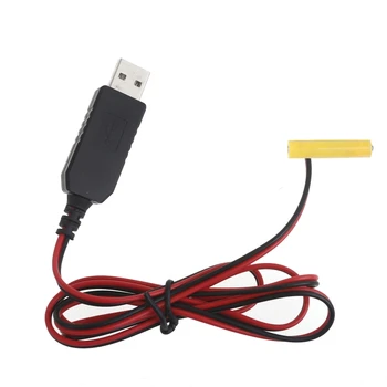 USB преобразователь питания батарейки типа ААА Заменяют 1шт батарейки типа ААА 1,5 В для дистанционного управления светодиодной игрушкой Прямая поставка