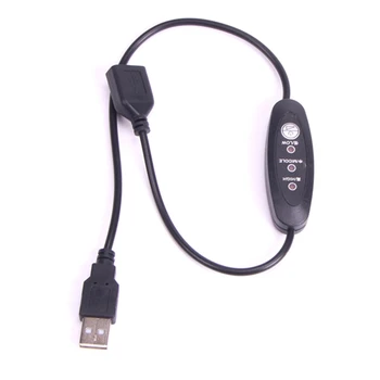USB-регулятор температуры 5 В-12 В, Нагревательный термостат с 3-ступенчатой регулировкой 24 Вт