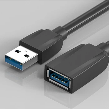 USB-удлинитель для передачи данных от мужчины к женщине, удлинительный кабель 0,5 м 1 м 1,5 м 2 м для зарядки телефона, Компьютерная мышь, U-диск