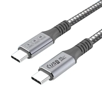 USB4 полностью функциональный кабель для передачи данных type-c dual head lightning 4 three 3PD100W быстрая зарядка 40 Гбит/с видеокабель высокой четкости