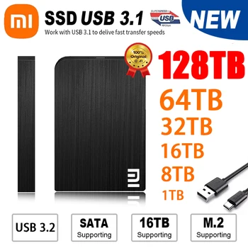 Xiaomi MIJIA Портативный SSD-Накопитель 1 ТБ 2 ТБ Внешний Жесткий Диск USB 3.2 / Type-C Твердотельный Жесткий Диск Высокоскоростное Запоминающее Устройство для Ноутбуков