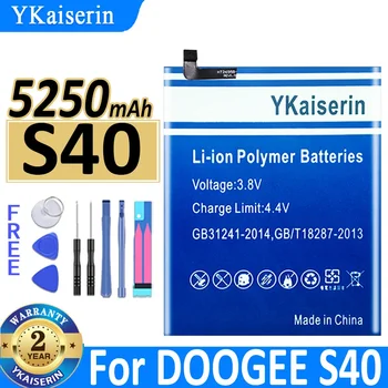 YKaiserin Сменный Аккумулятор Большой Емкости S 40 5250mAh для DOOGEE S40 Bateria + Бесплатные Инструменты