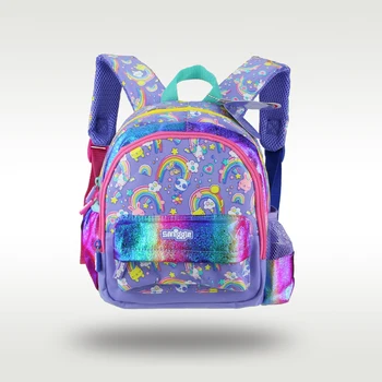 Австралийский оригинальный школьный ранец Smiggle для детей и девочек, хит продаж, школьный ранец rainbow rabbit, рюкзак для детского сада, 11 дюймов