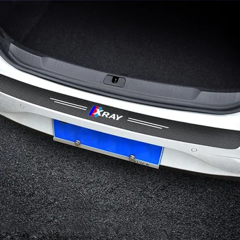 Автомобильные наклейки из углеродного волокна в багажнике автомобиля 1шт для автомобиля Rada XRAY Car Automobile