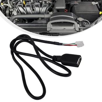 Автомобильный 75-сантиметровый 4-контактный разъем USB Удлинители Адаптер для автомобильного радио Android Стерео USB кабели USB адаптер