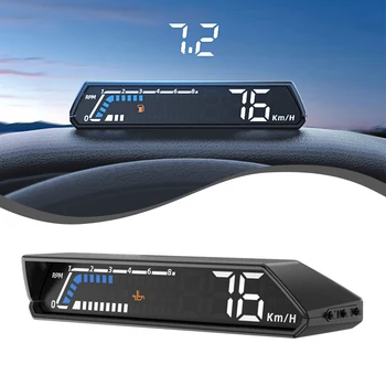 Автомобильный головной дисплей HUD Датчик OBD2, датчик температуры компьютера вождения, Спидометр, Универсальный головной дисплей, аксессуар для автомобильной электроники