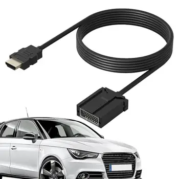 Автомобильный кабель HDTV длиной 1,5 м, совместимый с HDMI, удлинительный видео-аудиокабель типа E от мужчины к женщине Типа A, Автомобильная система подключения