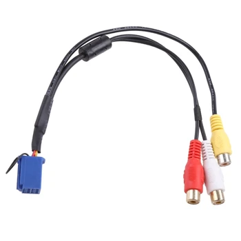 Автомобильный кабельный адаптер 3RCA для головного устройства DVD-навигации Toyota 6Pin Blue AV Port 3040 Q9QD