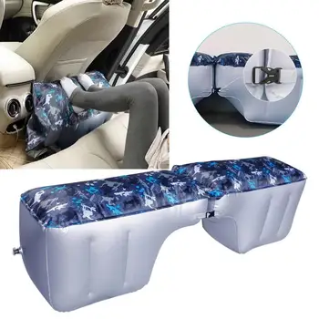 Автомобильный надувной матрас для путешествий, Удобная устойчивая опора, Складывающаяся для заднего сиденья автомобиля, коврик для кемпинга на открытом воздухе, подушка