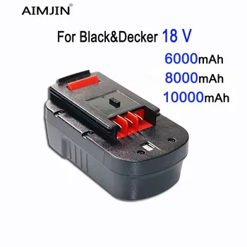 Аккумулятор 18 В 10000 мАч для розлива электричества Black & Decker A18 A1718NH User Ins B18 HPB18-OPE FS1800CS FS1800D-2 FS1800ID