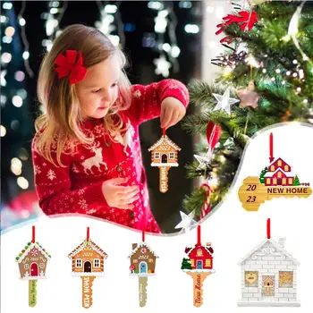 Акриловые украшения для Рождественской елки, стеклянные украшения для дома, Новогодняя вечеринка 2023, Рождественские Стеклянные игрушки C5q4