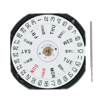 Аксессуары для часов Механизм VX33E Кварцевый механизм с трехконтактным двойным окошком календаря VX33 без батареек