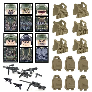 Армейский камуфляж Specia Force, строительные блоки, Солдатики, мини-фигурки, Кирпичи, Игрушки для детей, Рождественские подарки