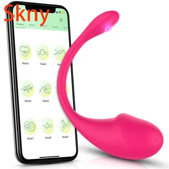 Беспроводной Bluetooth вибратор G Spot для женщин, приложение для дистанционного управления, Вибрирующее яйцо, стимулятор клитора G Spot, секс-игрушки для взрослых