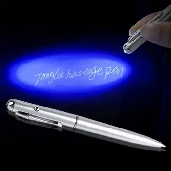 Бесцветная светящаяся ручка, УФ-лампа, Невидимая лампа, ультрафиолетовые обучающие игрушки для детей, шариковая ручка H4R1