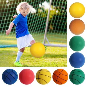Бесшумные Тренировочные баскетбольные мячи из полиуретана для занятий спортом в помещении, мягкие надувные мячи Для занятий спортом для детей и взрослых, получите бесплатную сетку