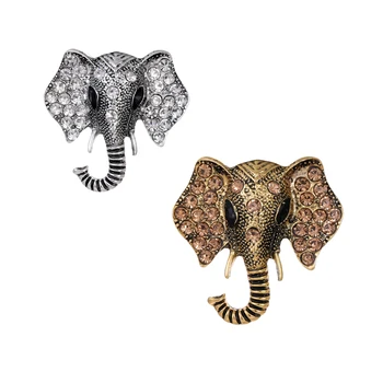 Блестящая брошь в виде слона, женская унисекс, роскошный дизайн в виде животных, вечерние офисные булавки, подарки