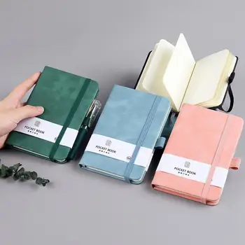 Блокнот с лентой-закладкой Стильный портативный Блокнот-дневник с эластичным ремешком Дизайнерский Блокнот для записей для домашнего офиса