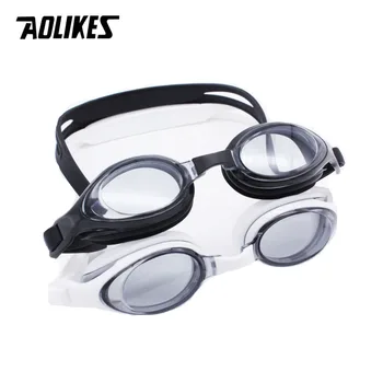 Бренд AOLIKES Профессиональные очки для плавания с защитой от запотевания, регулируемые УФ-излучением, Мужские Женские водонепроницаемые Силиконовые очки для плавания, очки для взрослых