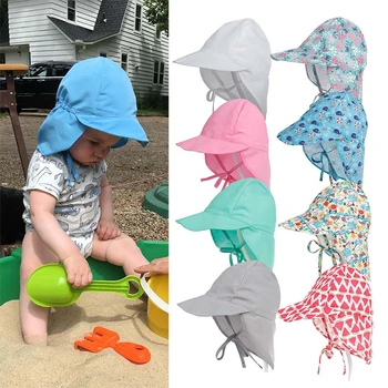 Быстросохнущие l Детские широкополые шляпы для детей от 3 месяцев до 5 лет, пляжные солнцезащитные кепки с широкими полями, защита от ультрафиолета, незаменимые солнцезащитные кепки для улицы