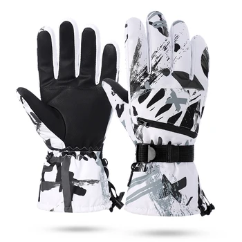 Высококачественные водонепроницаемые мотоциклетные перчатки для вождения на открытом воздухе, теплые зимние мужские ветрозащитные лыжные перчатки
