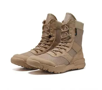 Высококачественные тактические ботинки спецназа, мужские ботинки для боя в пустыне, походные ботинки, легкие военные ботинки, большой размер 49