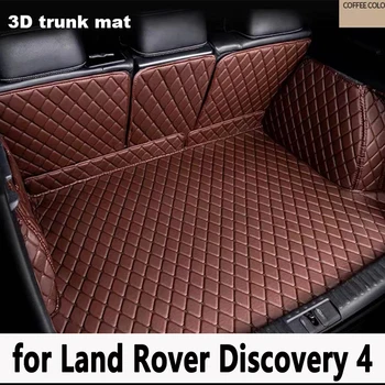 Высочайшее качество! Специальные коврики в багажник для Land Rover Discovery 4 2016-2010 7-местный водонепроницаемый грузовой лайнер, ковры для багажника, бесплатная доставка