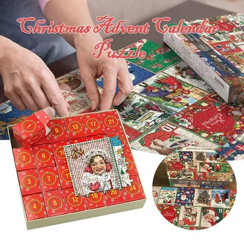 Головоломка с календарем-сюрпризом на Рождество, уникальная дизайнерская головоломка для фестиваля для взрослых