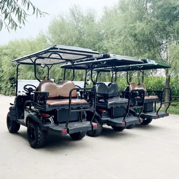 Горячий Продаваемый 2-8 Местный Классический Электромобиль 60V 72V Electric Sightseeing Golf Cart Для Перевозки Туристов На Свежем Воздухе По Ферме