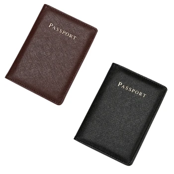 Держатель для карты, кошелек для паспорта, портмоне, многослойный кожаный кошелек 066F