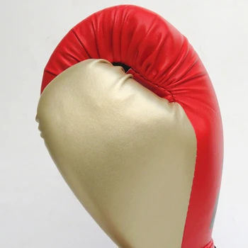 Детские/взрослые боксерские перчатки для каратэ, тхэквондо, 1 пара боевых рук, защита из искусственной кожи, Санда, высокое качество