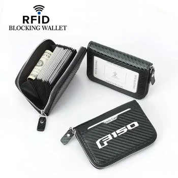 Для Ford F150 Explorer Удостоверение личности из углеродного волокна, держатель кредитной карты, сумка для карт, RFID-антимагнитный многофункциональный кошелек с несколькими картами
