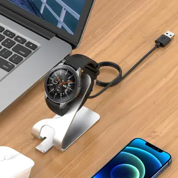 Для Gear S3 Серый Длительный срок службы Металл второго поколения для зарядной базы Galaxy Watch Серебряное зарядное устройство