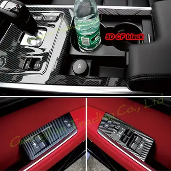 Для Jaguar XEL 2018-2020 Автомобильный Стайлинг 3D/5D Из Углеродного Волокна Интерьер Автомобиля Центральная Консоль Цветная Формовочная Наклейка Наклейки Часть Аксессуаров