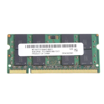 Для MT DDR2 4GB 800MHz RAM PC2 6400S 16 Чипов 2RX8 1.8V 200 Контактов SODIMM Для Памяти Ноутбука Прочный Простой В использовании