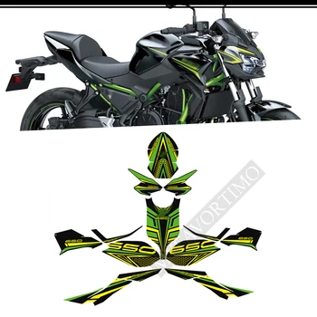 Для мотоцикла Kawasaki Z650 Z 650 Протектор Накладки на бак, набор наклеек, эмблема на коленях, значок, защита логотипа 2018 2019 2020 2021