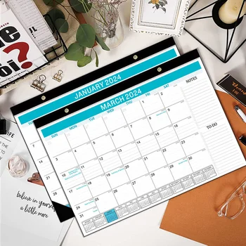Домашний календарь, офисный подвесной календарь, английский ежемесячный календарь, канцелярские принадлежности